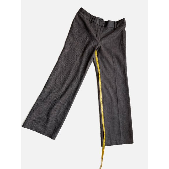 Ann Taylor Herringbone Wide Leg Pants, Wool, Brown, Petite 2, EUC - Picture 6 of 7